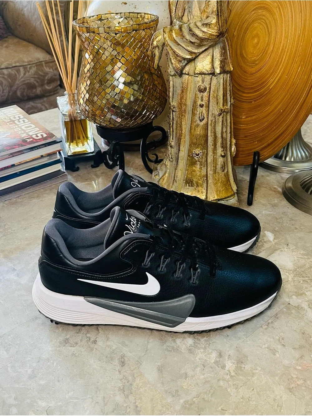 Nike Victory Pro 4 Wide Fit Black Grey Golf Shoes Men’s Size 12 HM9220-001